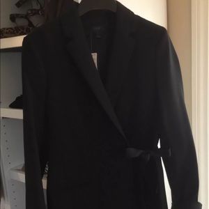 Jcrew Side Tie Black Blazer
